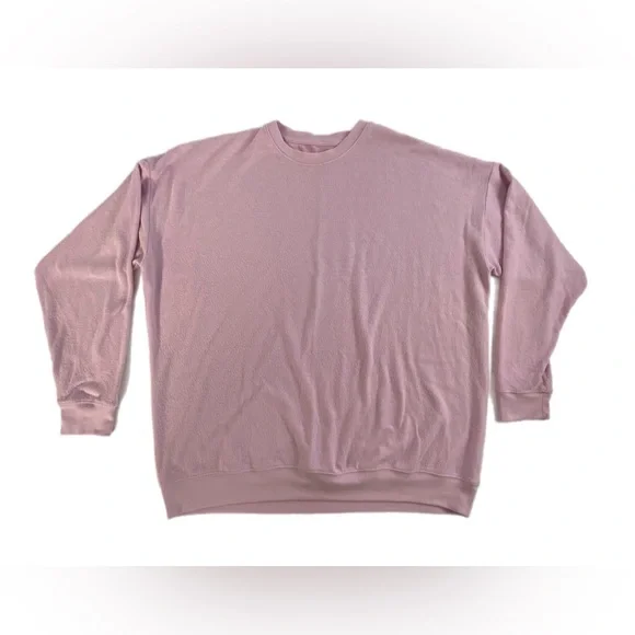 Alo Yoga Soho Pullover Sugarplum Pink Large - Picture 4 of 9
